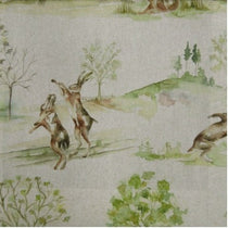 Boxing Hares Linen Pillows